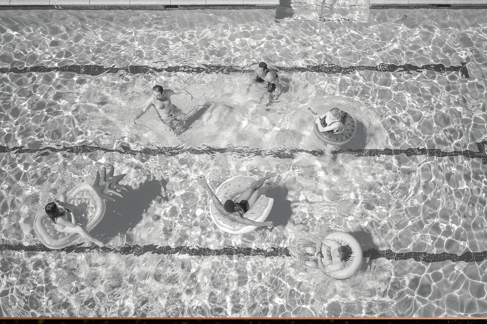 Swimming pool at Encanto Puppalaguda
